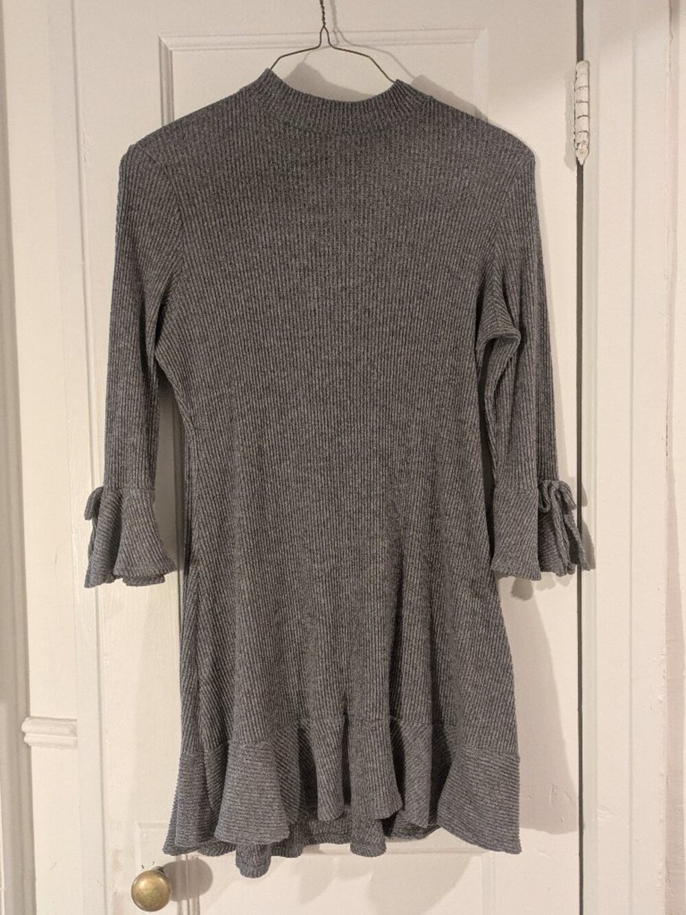 Lauren Conrad light grey sweater dress